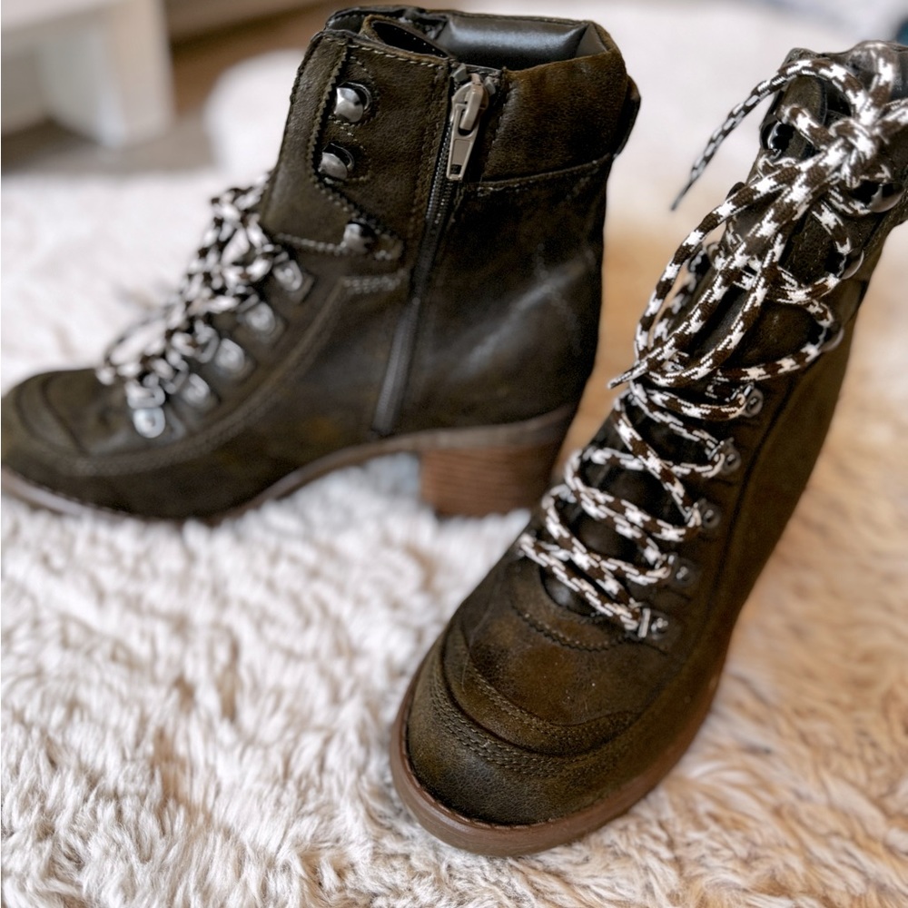 Olive green boots